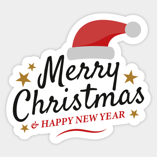 Merry Christmas and happy new year  gifts Sticker by Jkinkwell